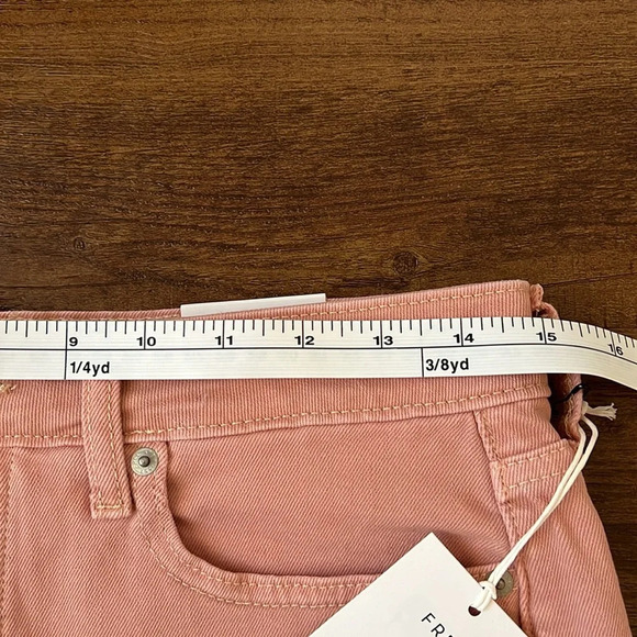 NWT Free Assembly Pink Denim High Waisted Shorts - Picture 2 of 5
